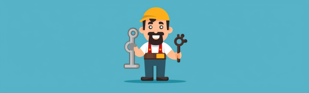 JaeNerd an illustration of a plumber flat design simple e60cb6d4 87eb 4e18 acff 833308e0aa95